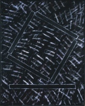 Tér és jelenlét, 1991 olaj, vászon, 125x100cm